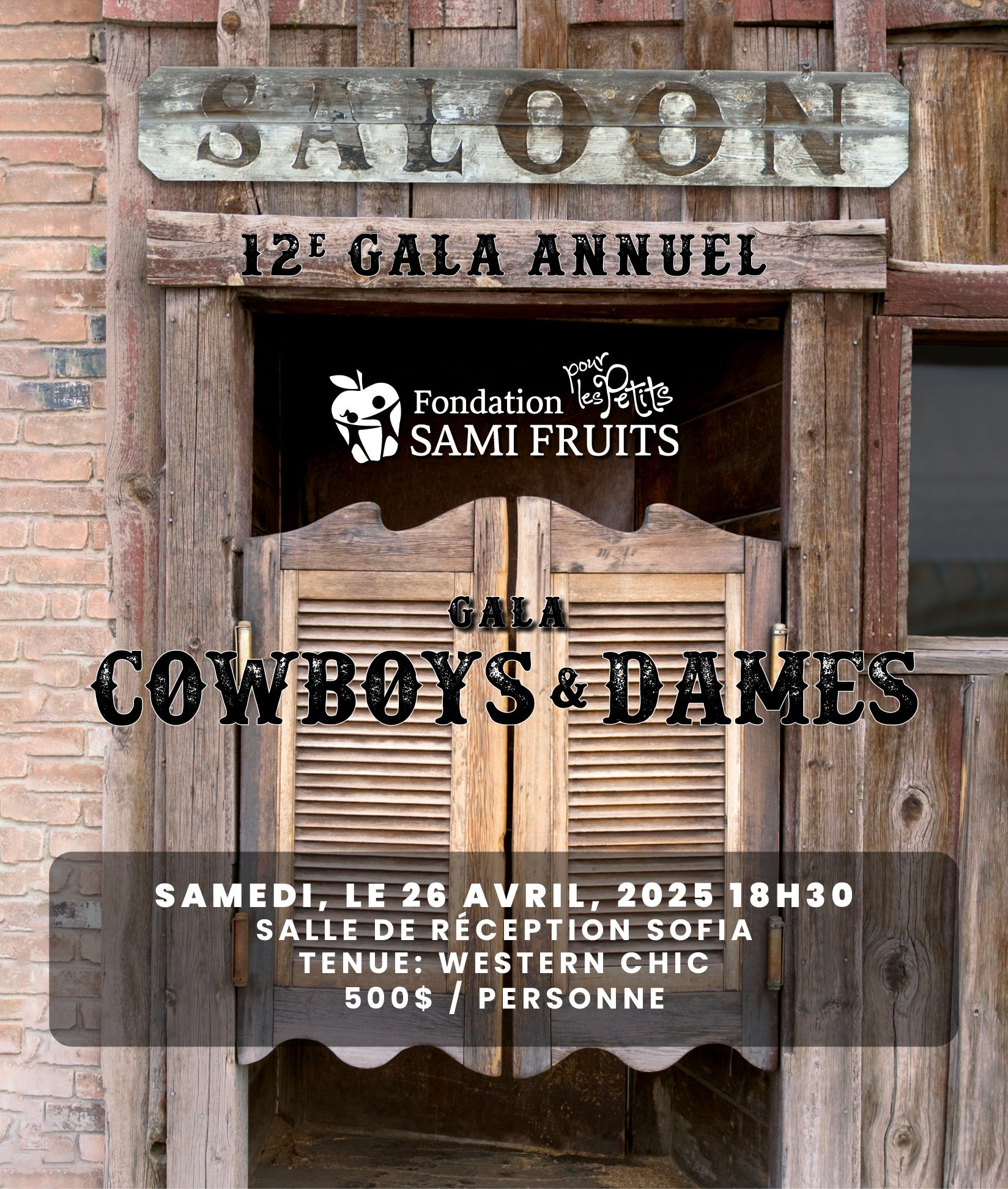 Cowboys & Dames Gala '25 - Billets/Tickets