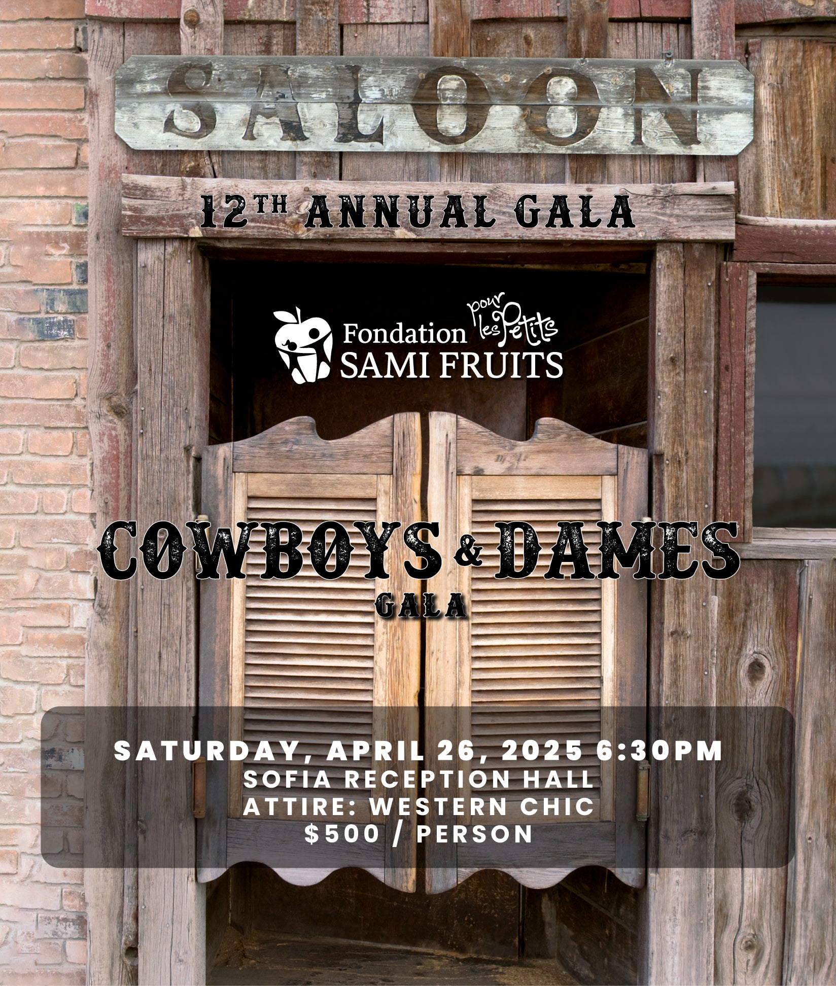 Cowboys & Dames Gala '25 - Billets/Tickets